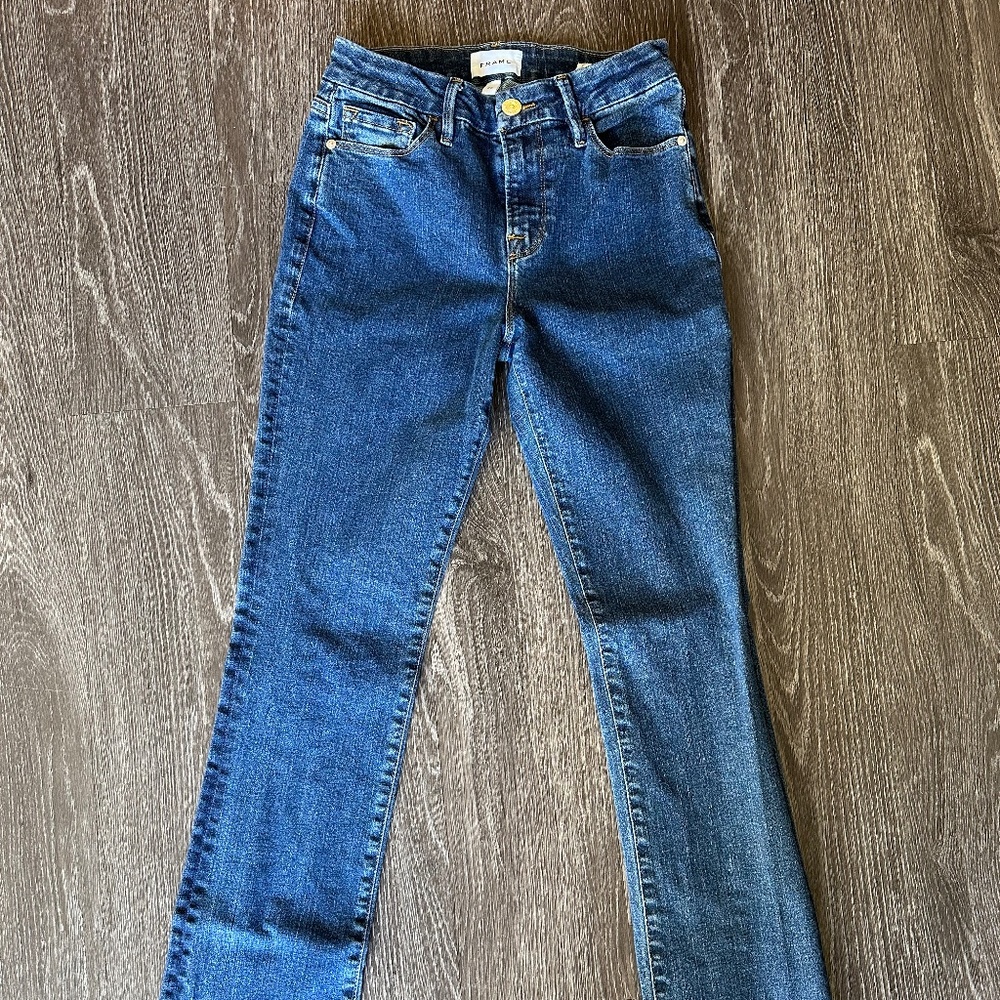 Frame Le Mini Boot Somerland Dark Wash Denim Size 26